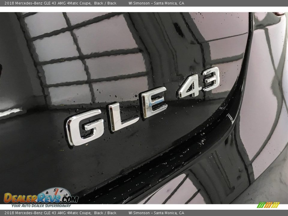 2018 Mercedes-Benz GLE 43 AMG 4Matic Coupe Black / Black Photo #7