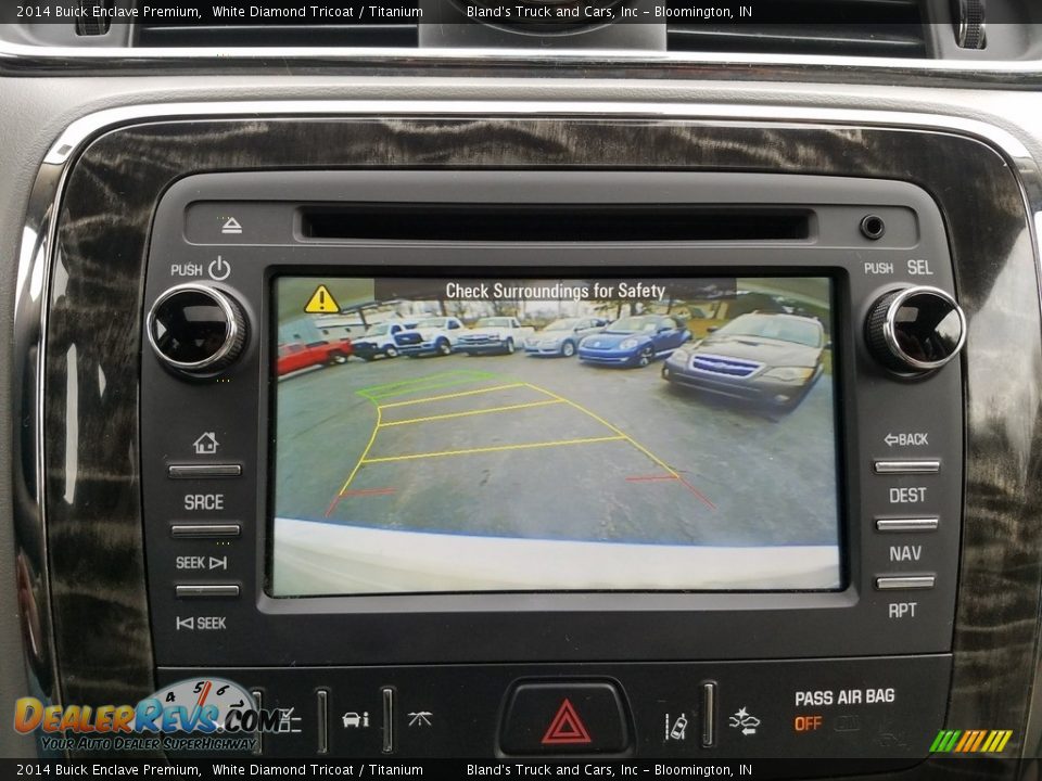 2014 Buick Enclave Premium White Diamond Tricoat / Titanium Photo #29