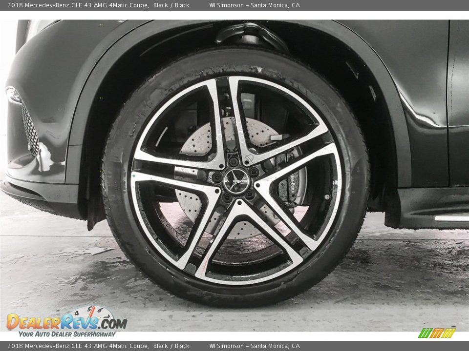 2018 Mercedes-Benz GLE 43 AMG 4Matic Coupe Black / Black Photo #8