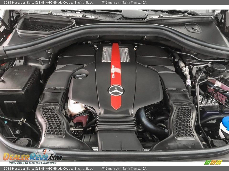 2018 Mercedes-Benz GLE 43 AMG 4Matic Coupe Black / Black Photo #9
