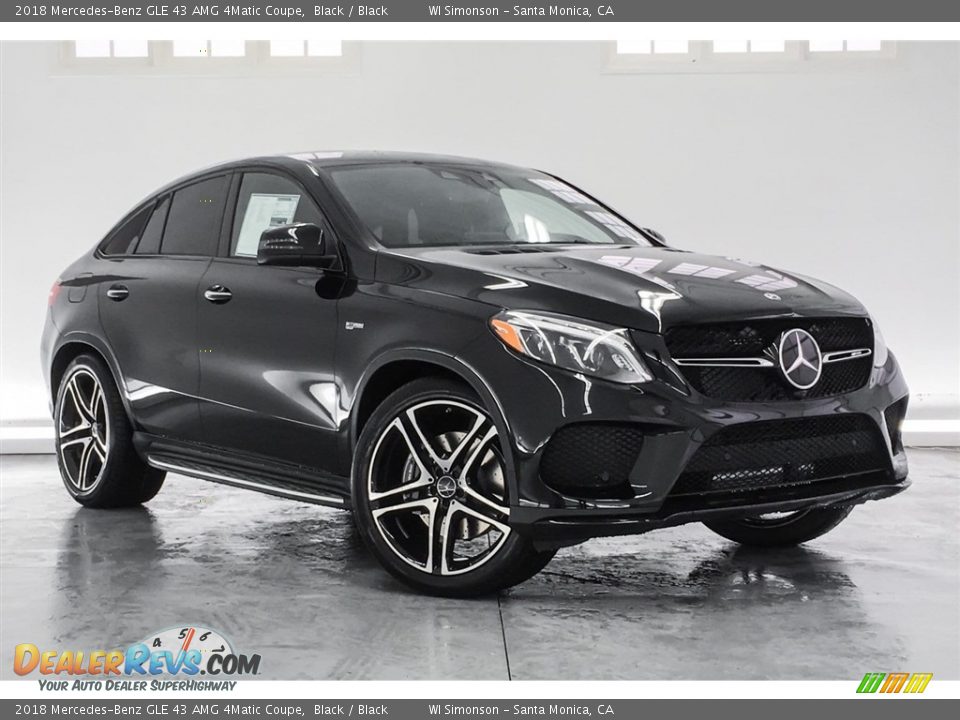 2018 Mercedes-Benz GLE 43 AMG 4Matic Coupe Black / Black Photo #12