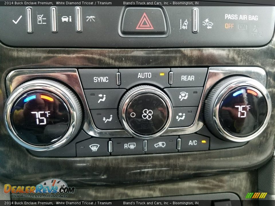 2014 Buick Enclave Premium White Diamond Tricoat / Titanium Photo #34