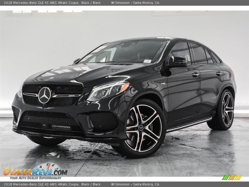2018 Mercedes-Benz GLE 43 AMG 4Matic Coupe Black / Black Photo #13