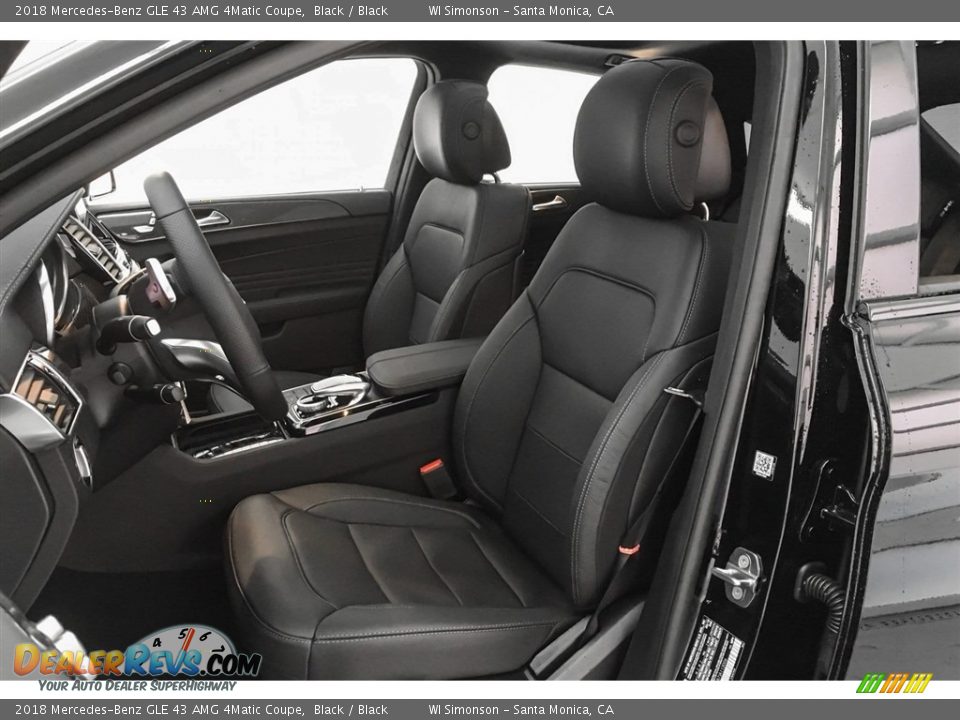 2018 Mercedes-Benz GLE 43 AMG 4Matic Coupe Black / Black Photo #14