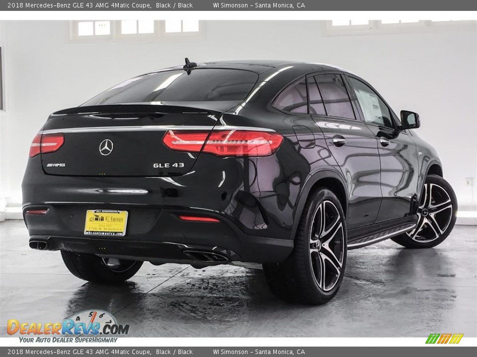 2018 Mercedes-Benz GLE 43 AMG 4Matic Coupe Black / Black Photo #16