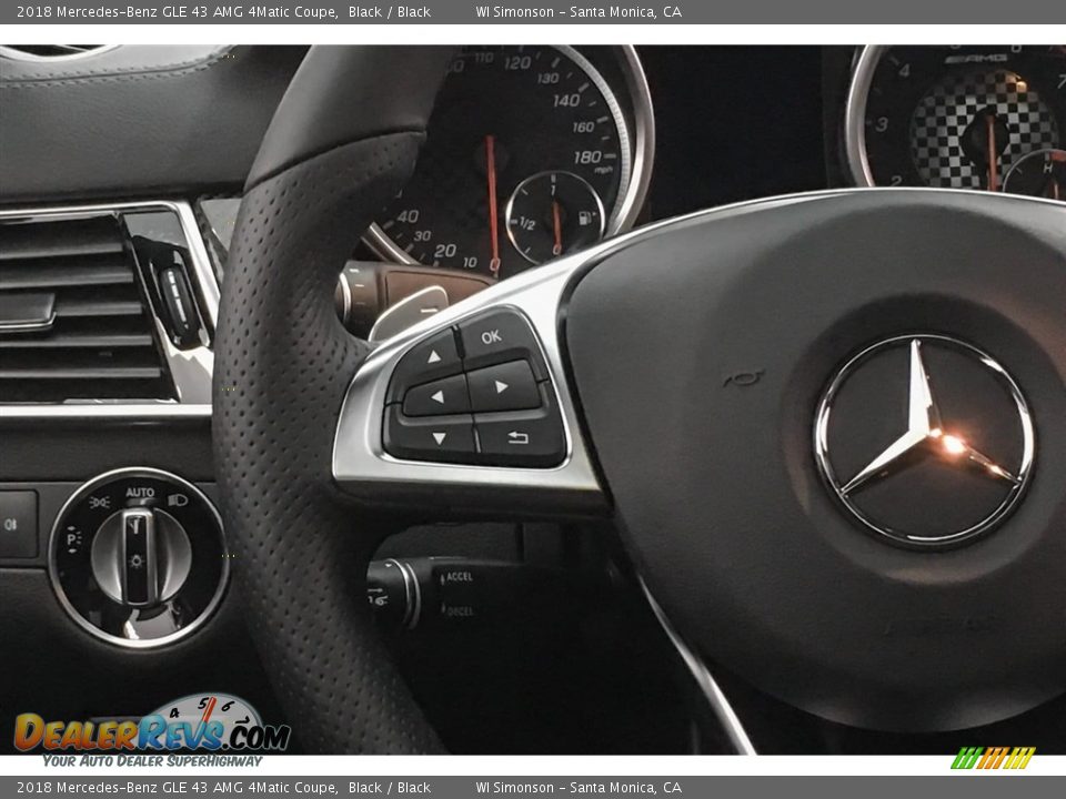 2018 Mercedes-Benz GLE 43 AMG 4Matic Coupe Black / Black Photo #18