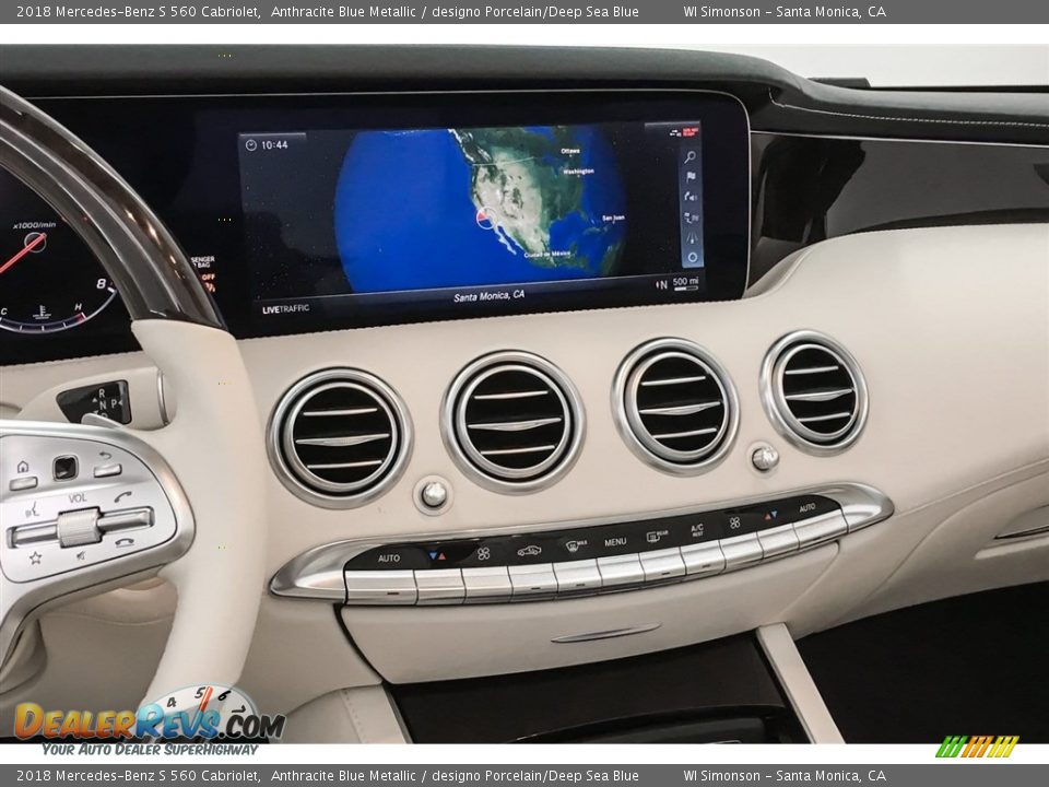 Controls of 2018 Mercedes-Benz S 560 Cabriolet Photo #6