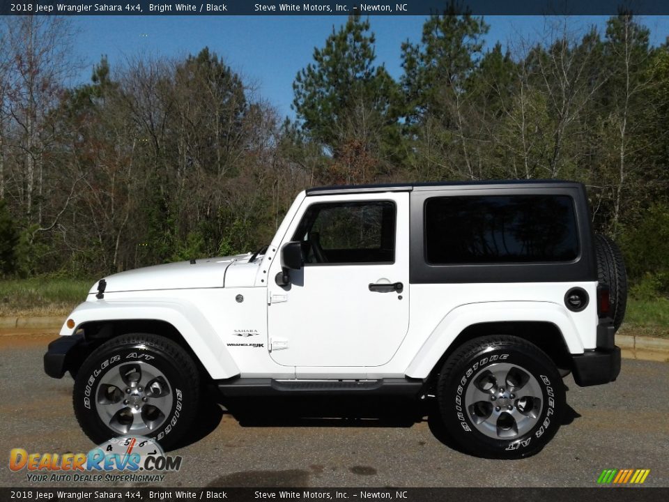 2018 Jeep Wrangler Sahara 4x4 Bright White / Black Photo #1