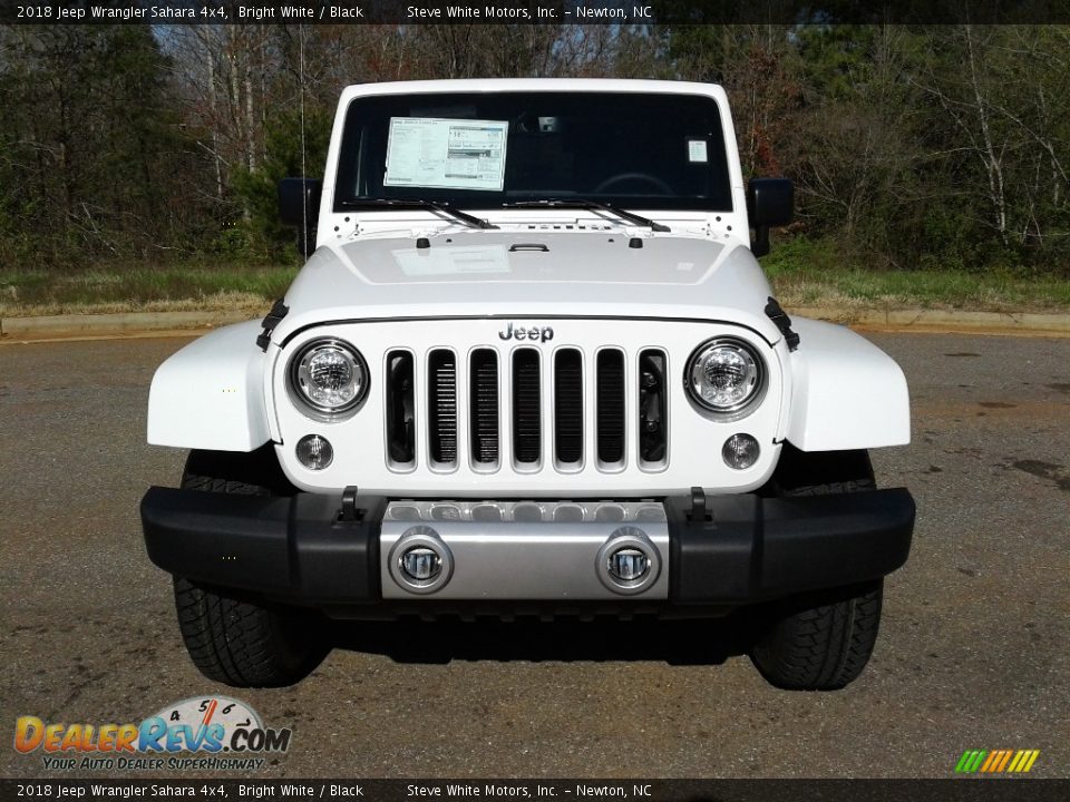 2018 Jeep Wrangler Sahara 4x4 Bright White / Black Photo #3