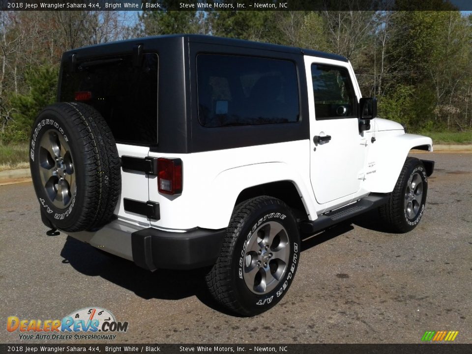 2018 Jeep Wrangler Sahara 4x4 Bright White / Black Photo #6