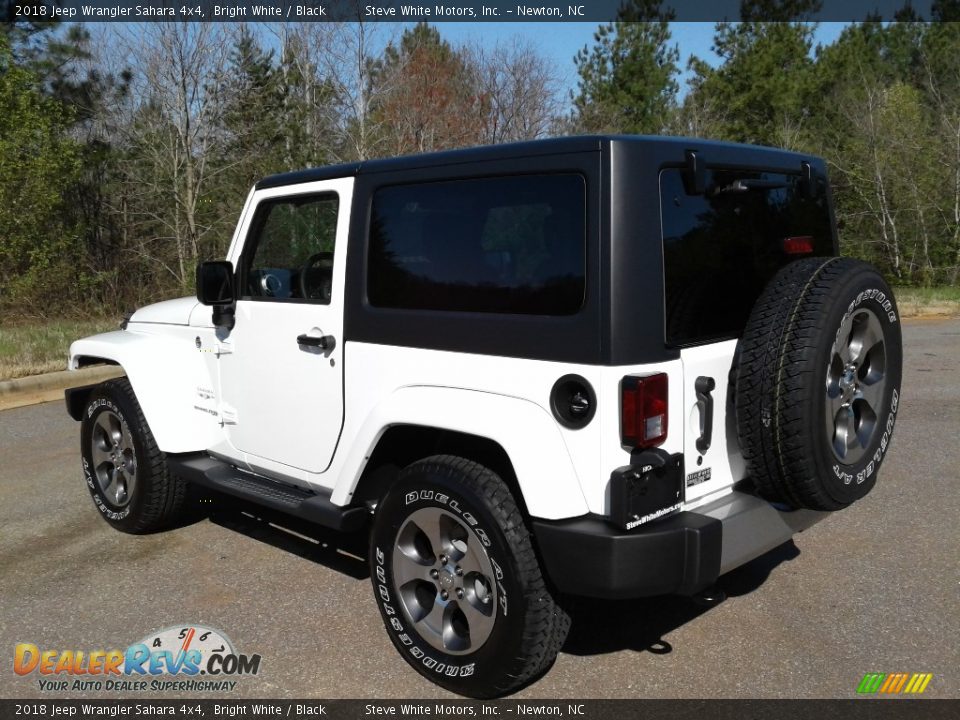 2018 Jeep Wrangler Sahara 4x4 Bright White / Black Photo #8