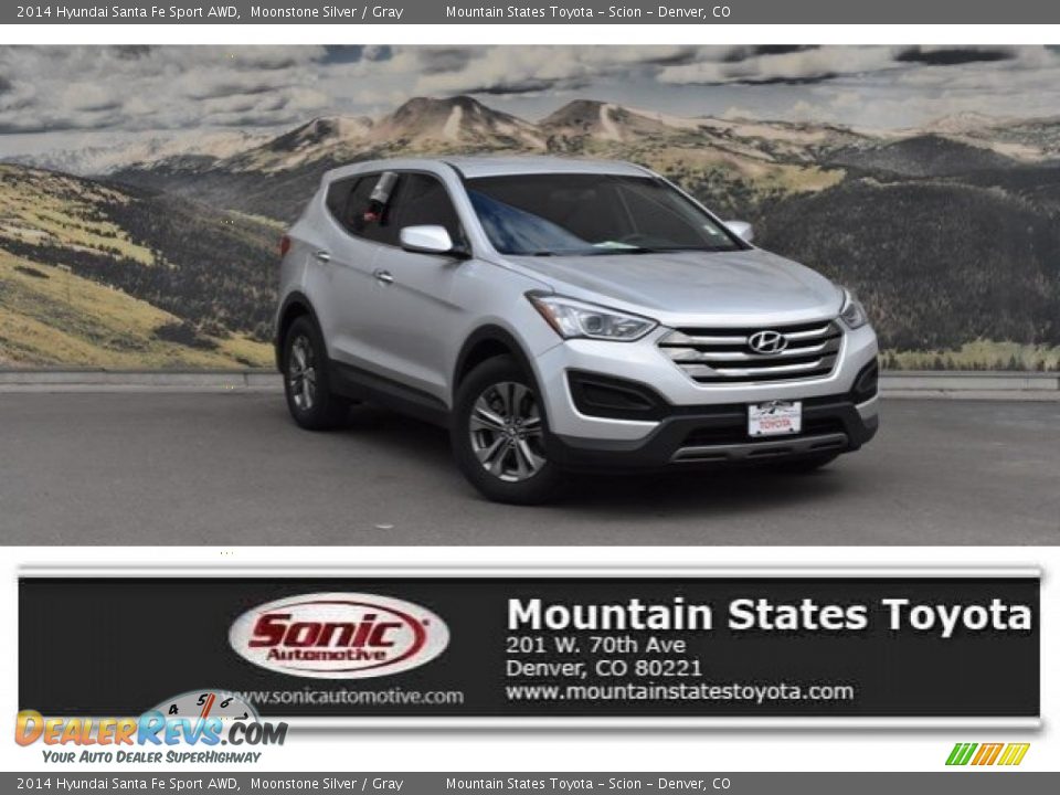 2014 Hyundai Santa Fe Sport AWD Moonstone Silver / Gray Photo #1