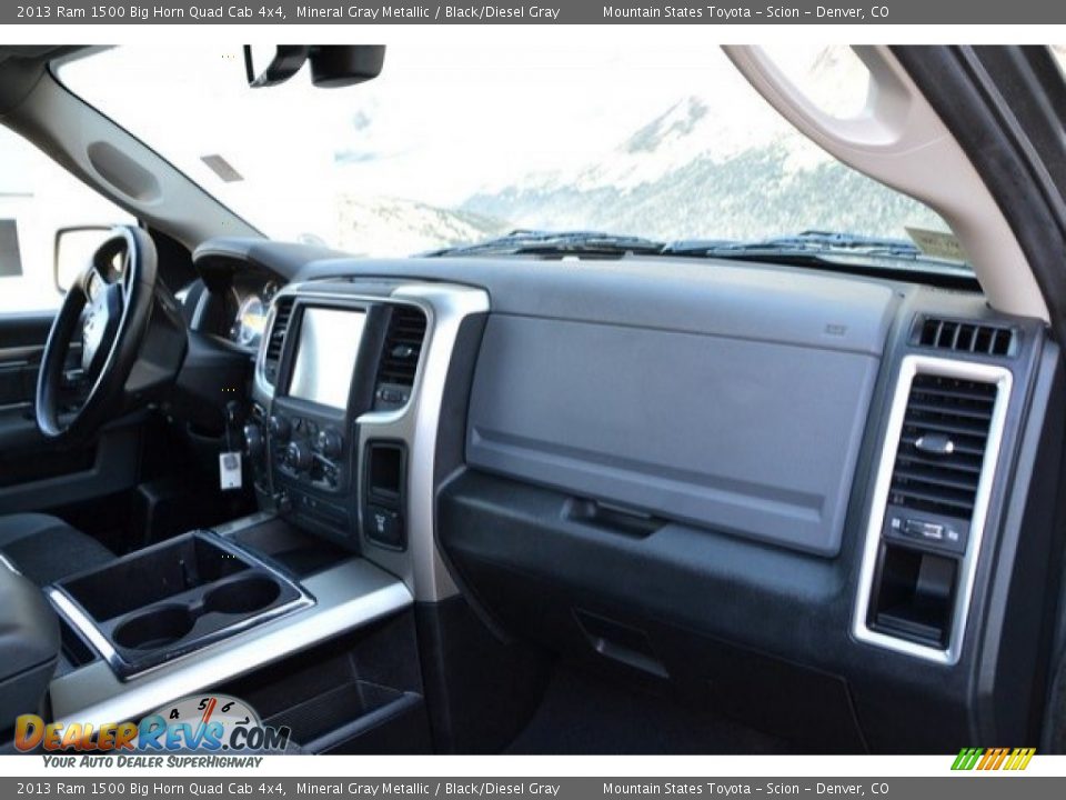 2013 Ram 1500 Big Horn Quad Cab 4x4 Mineral Gray Metallic / Black/Diesel Gray Photo #16