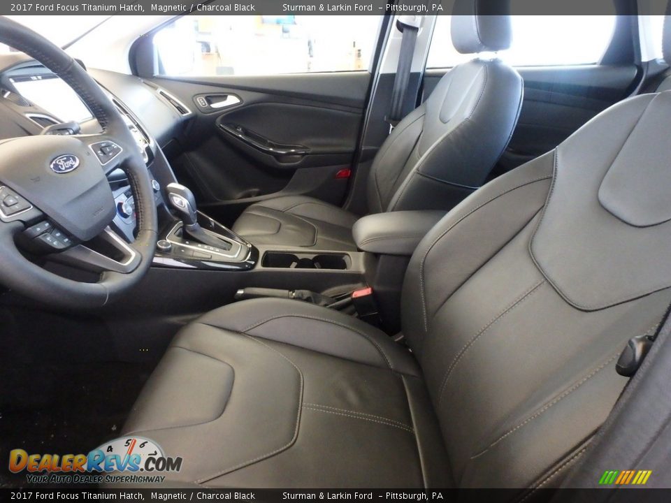2017 Ford Focus Titanium Hatch Magnetic / Charcoal Black Photo #7