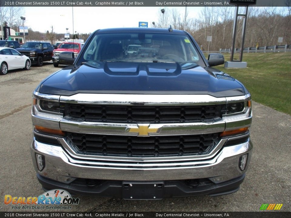 2018 Chevrolet Silverado 1500 LT Crew Cab 4x4 Graphite Metallic / Jet Black Photo #8