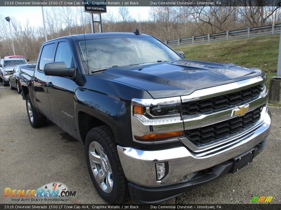 2018 Chevrolet Silverado 1500 LT Crew Cab 4x4 Graphite Metallic / Jet Black Photo #9