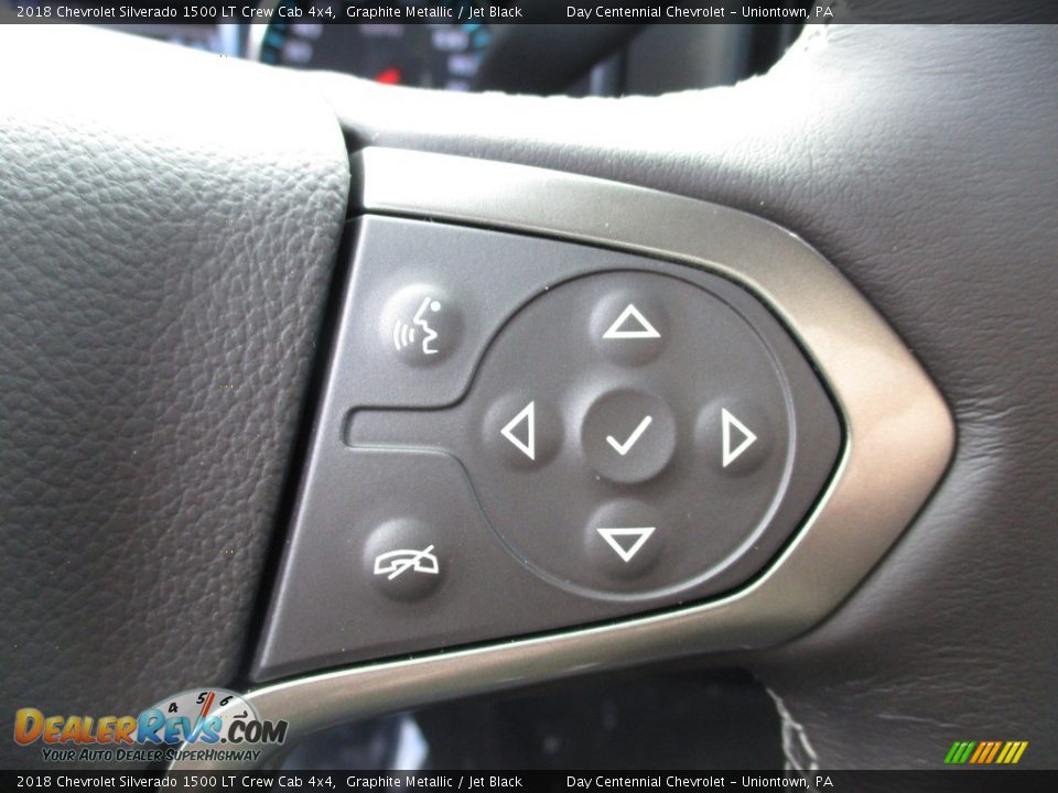 2018 Chevrolet Silverado 1500 LT Crew Cab 4x4 Graphite Metallic / Jet Black Photo #14