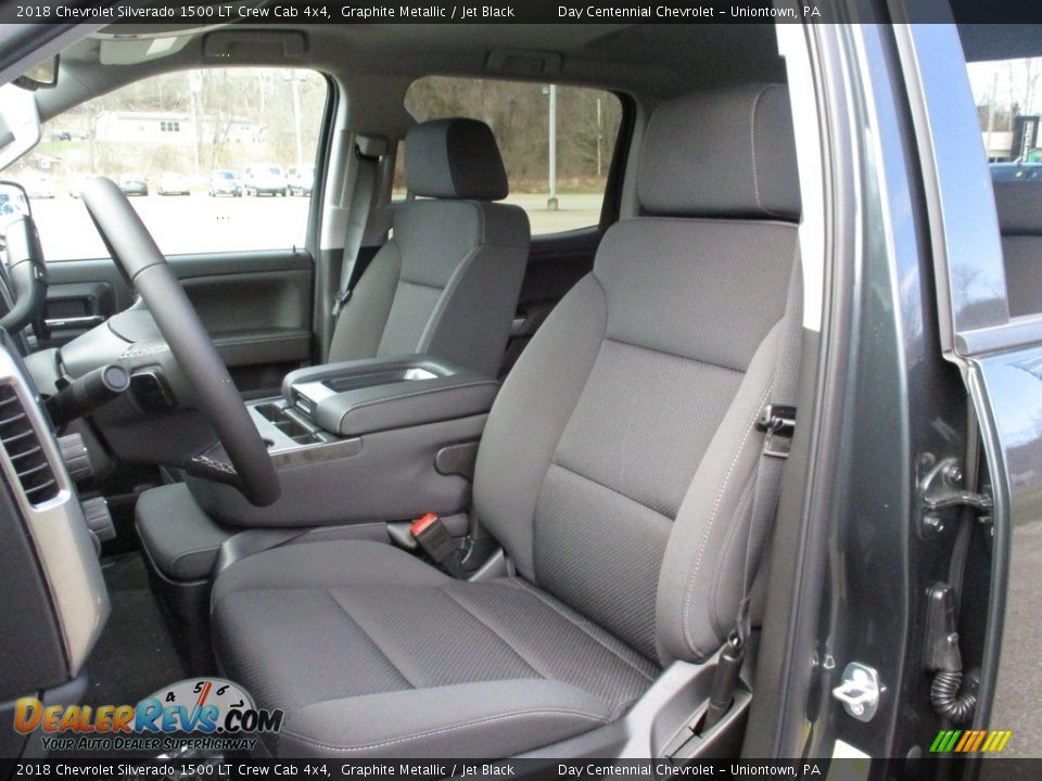 2018 Chevrolet Silverado 1500 LT Crew Cab 4x4 Graphite Metallic / Jet Black Photo #17