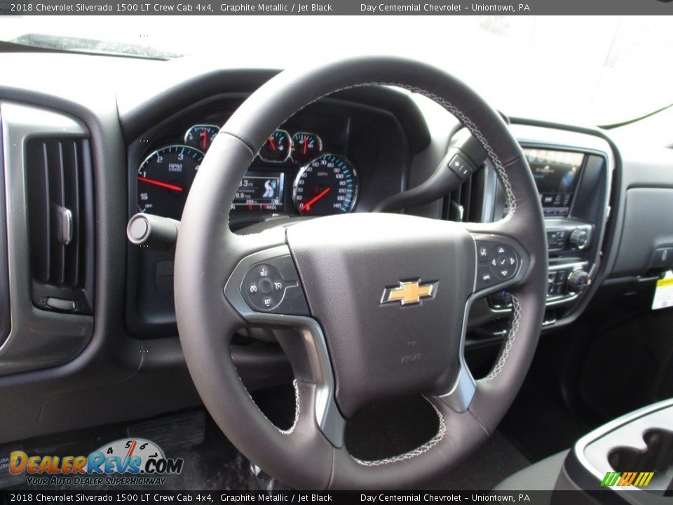 2018 Chevrolet Silverado 1500 LT Crew Cab 4x4 Graphite Metallic / Jet Black Photo #19