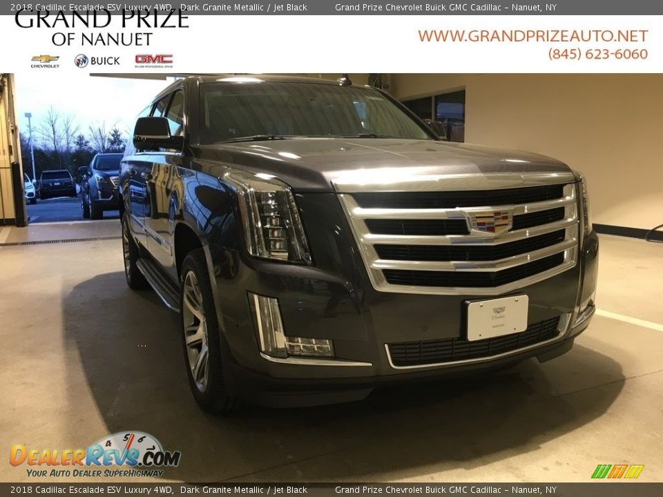 2018 Cadillac Escalade ESV Luxury 4WD Dark Granite Metallic / Jet Black Photo #1