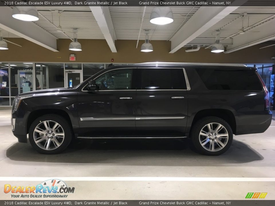 2018 Cadillac Escalade ESV Luxury 4WD Dark Granite Metallic / Jet Black Photo #3