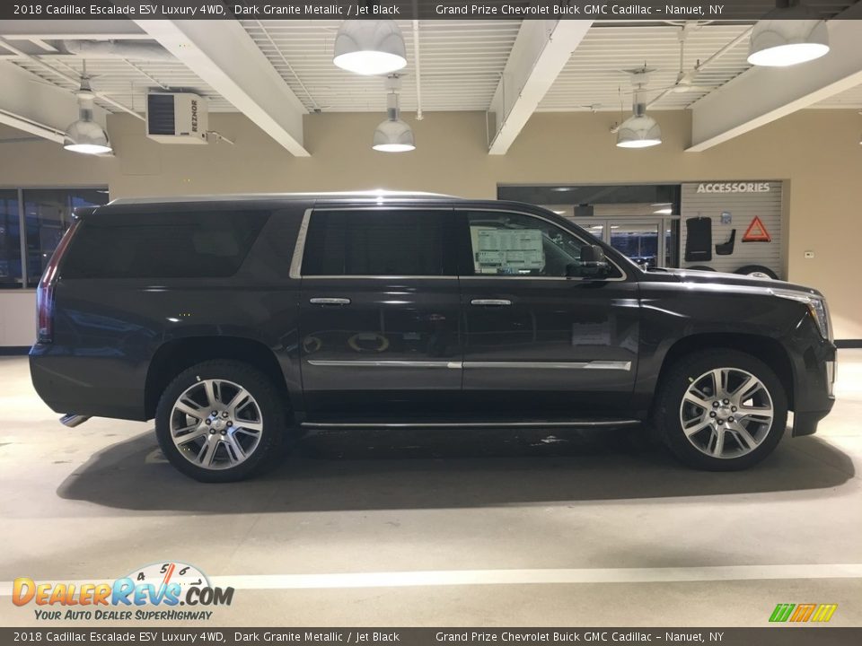 2018 Cadillac Escalade ESV Luxury 4WD Dark Granite Metallic / Jet Black Photo #7