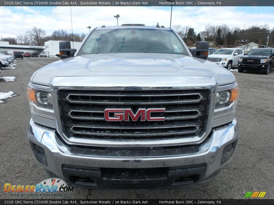 2018 GMC Sierra 2500HD Double Cab 4x4 Quicksilver Metallic / Jet Black/­Dark Ash Photo #2