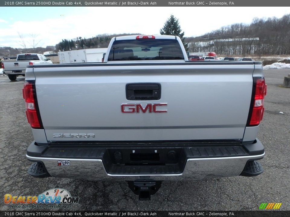 2018 GMC Sierra 2500HD Double Cab 4x4 Quicksilver Metallic / Jet Black/­Dark Ash Photo #6