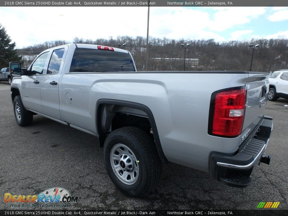 2018 GMC Sierra 2500HD Double Cab 4x4 Quicksilver Metallic / Jet Black/­Dark Ash Photo #7
