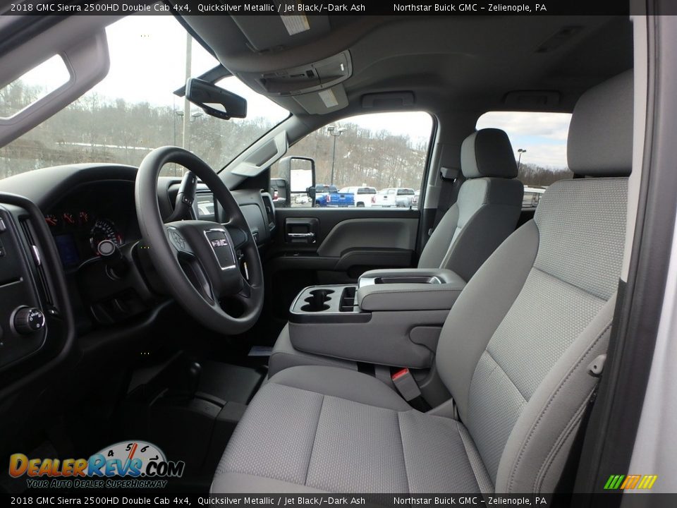 2018 GMC Sierra 2500HD Double Cab 4x4 Quicksilver Metallic / Jet Black/­Dark Ash Photo #10