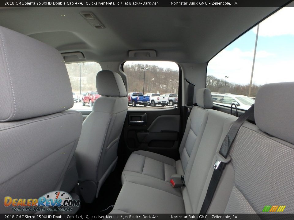 2018 GMC Sierra 2500HD Double Cab 4x4 Quicksilver Metallic / Jet Black/­Dark Ash Photo #11