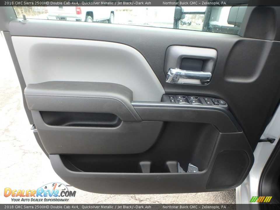 2018 GMC Sierra 2500HD Double Cab 4x4 Quicksilver Metallic / Jet Black/­Dark Ash Photo #13