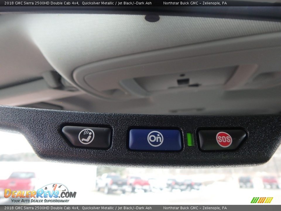 2018 GMC Sierra 2500HD Double Cab 4x4 Quicksilver Metallic / Jet Black/­Dark Ash Photo #19