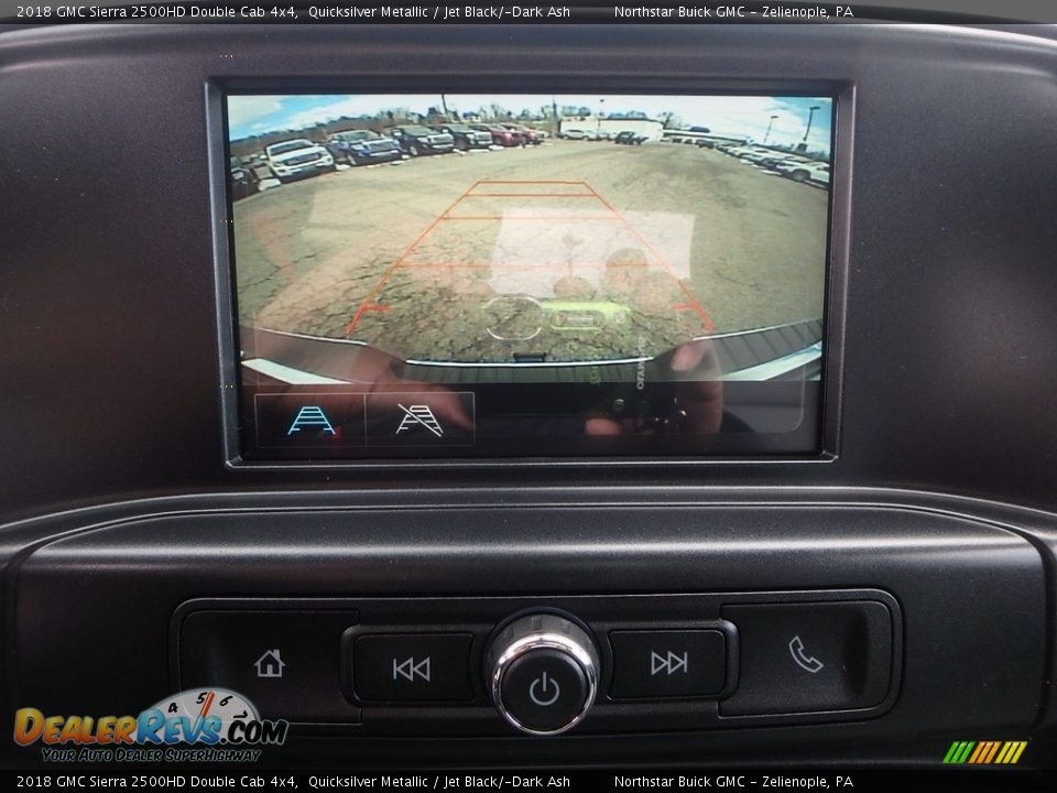 2018 GMC Sierra 2500HD Double Cab 4x4 Quicksilver Metallic / Jet Black/­Dark Ash Photo #20