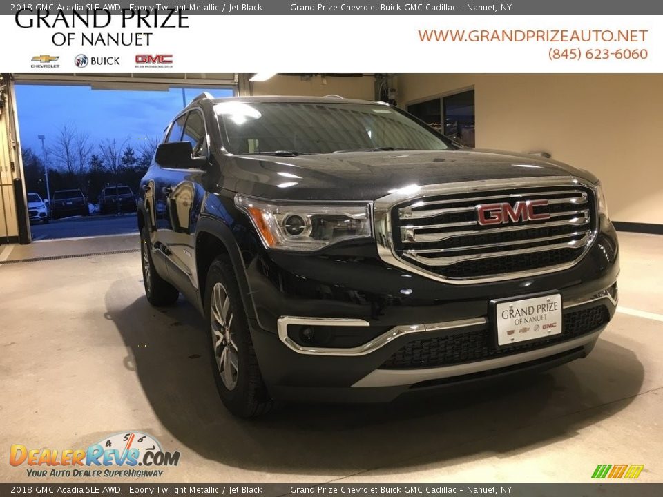 2018 GMC Acadia SLE AWD Ebony Twilight Metallic / Jet Black Photo #1