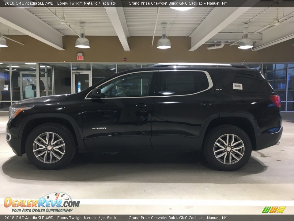 2018 GMC Acadia SLE AWD Ebony Twilight Metallic / Jet Black Photo #3