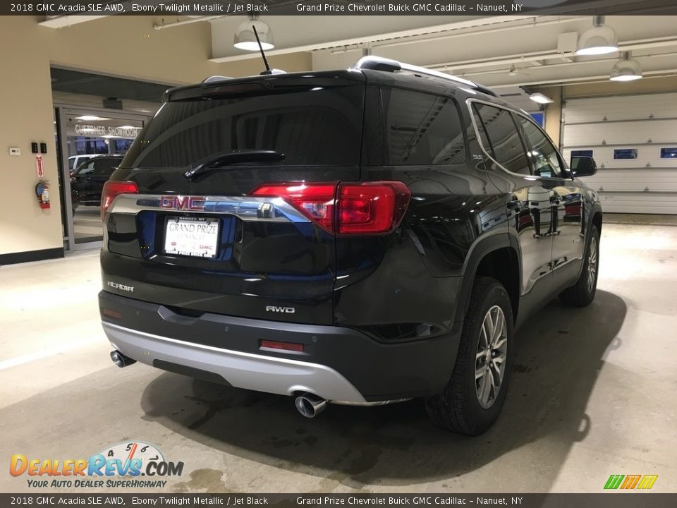 2018 GMC Acadia SLE AWD Ebony Twilight Metallic / Jet Black Photo #6