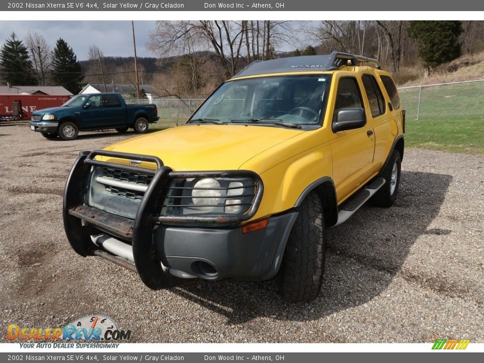 2002 Nissan Xterra SE V6 4x4 Solar Yellow / Gray Celadon Photo #4