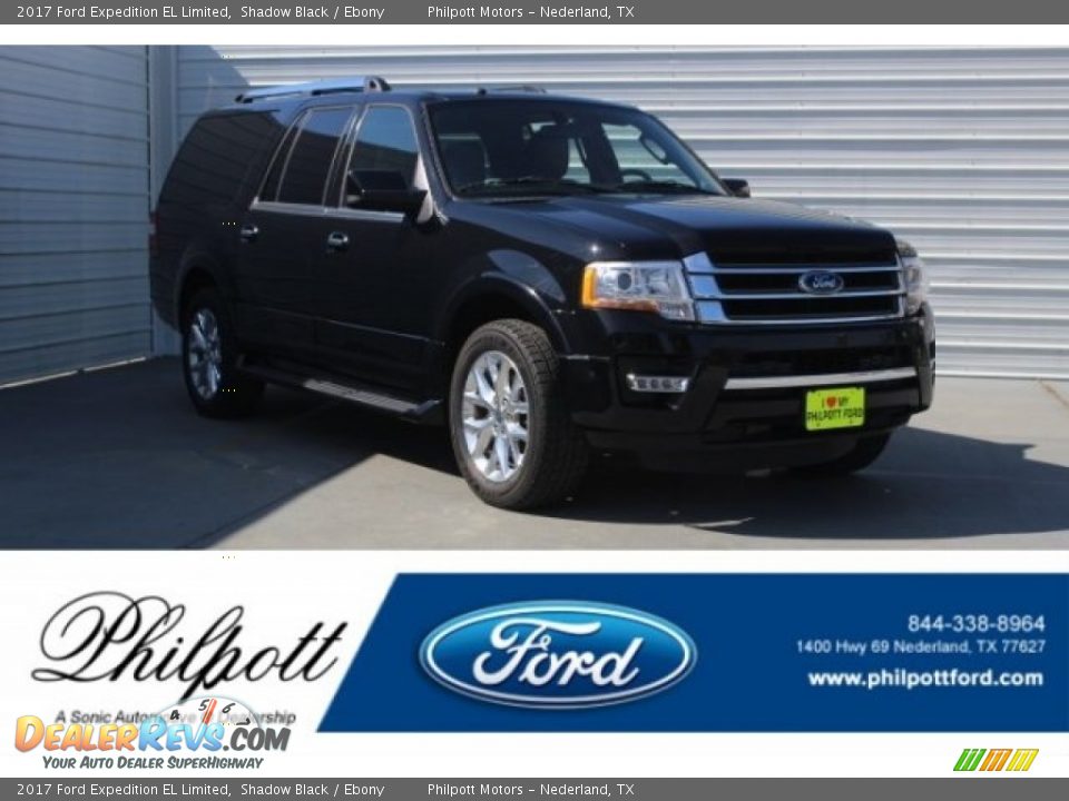 2017 Ford Expedition EL Limited Shadow Black / Ebony Photo #1