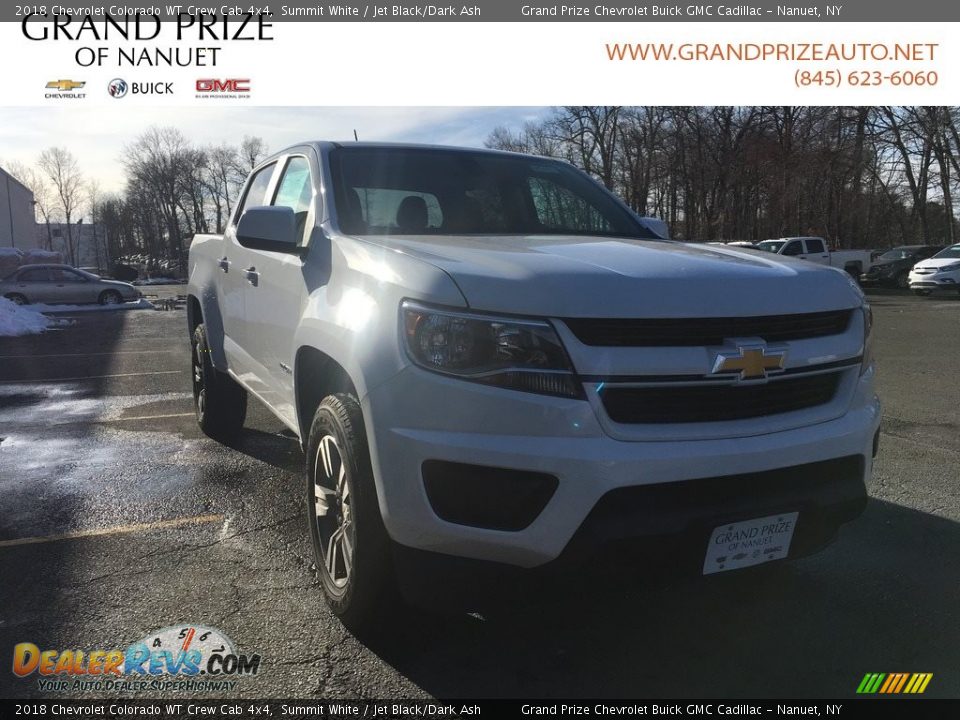 2018 Chevrolet Colorado WT Crew Cab 4x4 Summit White / Jet Black/Dark Ash Photo #1