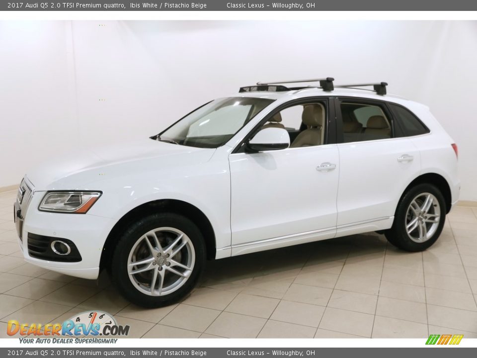 2017 Audi Q5 2.0 TFSI Premium quattro Ibis White / Pistachio Beige Photo #3