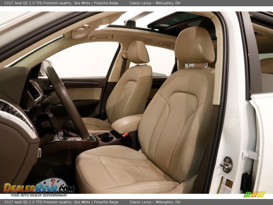 2017 Audi Q5 2.0 TFSI Premium quattro Ibis White / Pistachio Beige Photo #6
