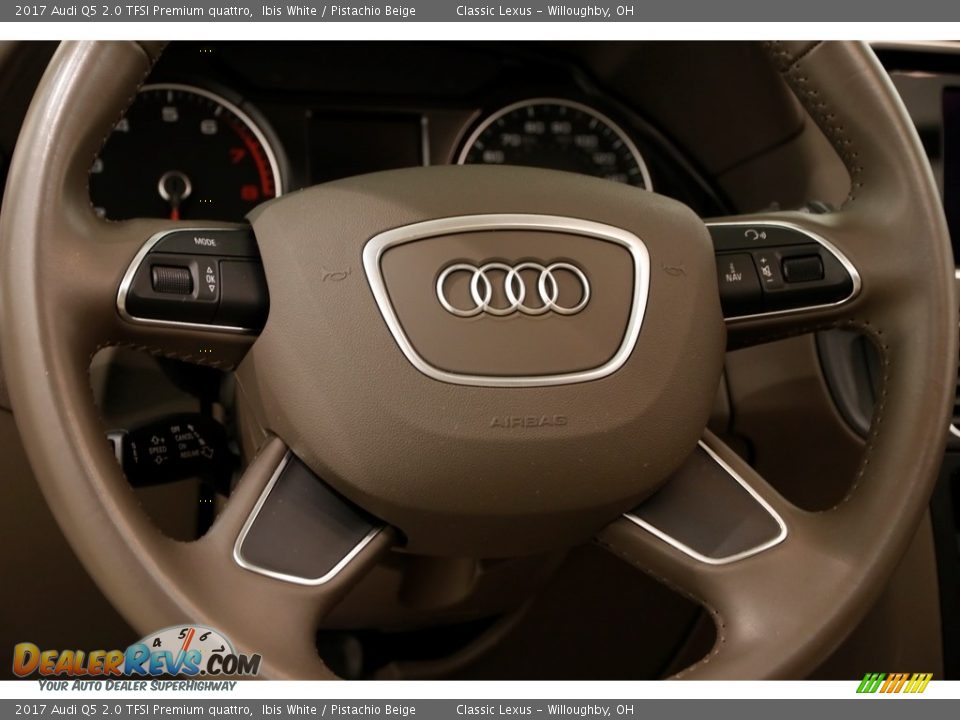 2017 Audi Q5 2.0 TFSI Premium quattro Ibis White / Pistachio Beige Photo #8