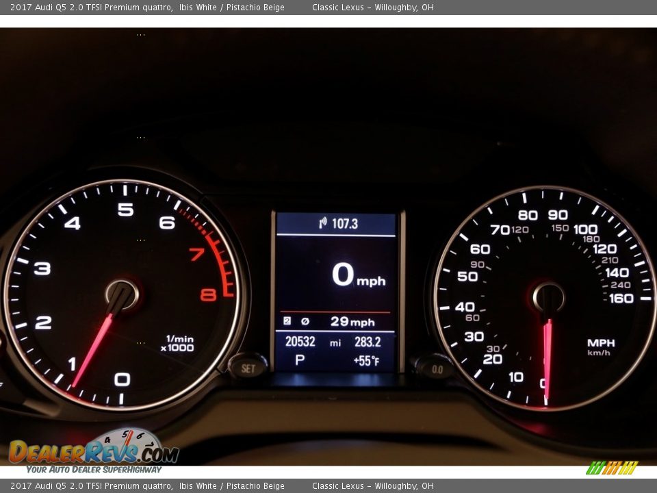 2017 Audi Q5 2.0 TFSI Premium quattro Ibis White / Pistachio Beige Photo #9