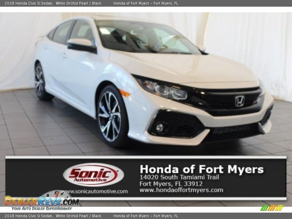 2018 Honda Civic Si Sedan White Orchid Pearl / Black Photo #1