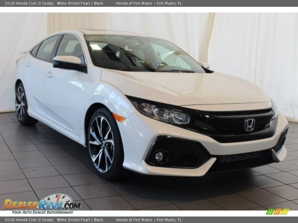 2018 Honda Civic Si Sedan White Orchid Pearl / Black Photo #2