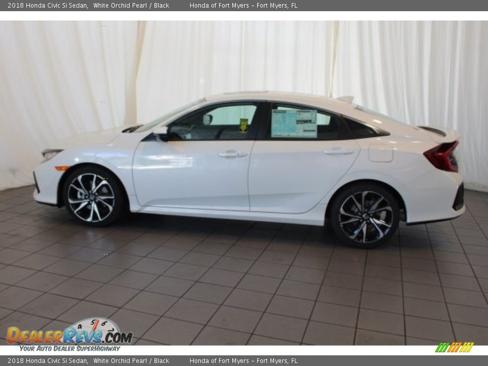 2018 Honda Civic Si Sedan White Orchid Pearl / Black Photo #5