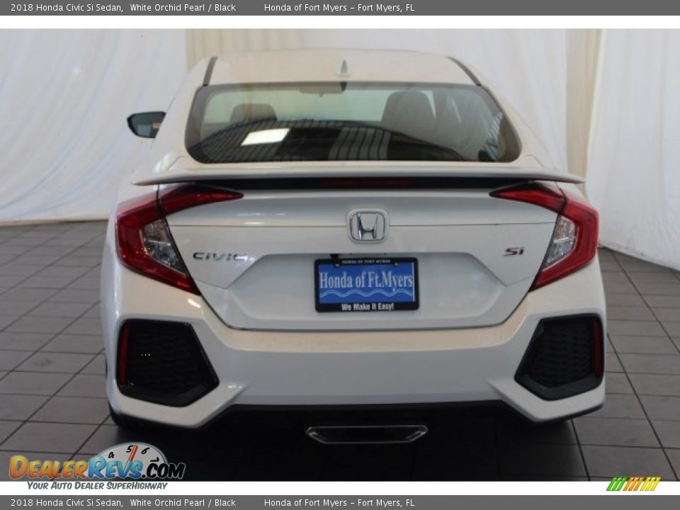 2018 Honda Civic Si Sedan White Orchid Pearl / Black Photo #8