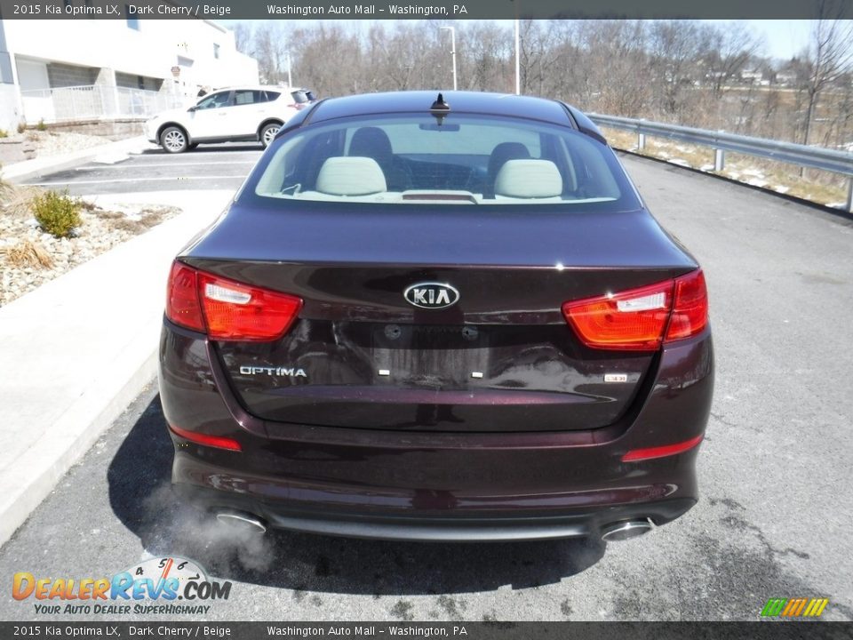 2015 Kia Optima LX Dark Cherry / Beige Photo #8