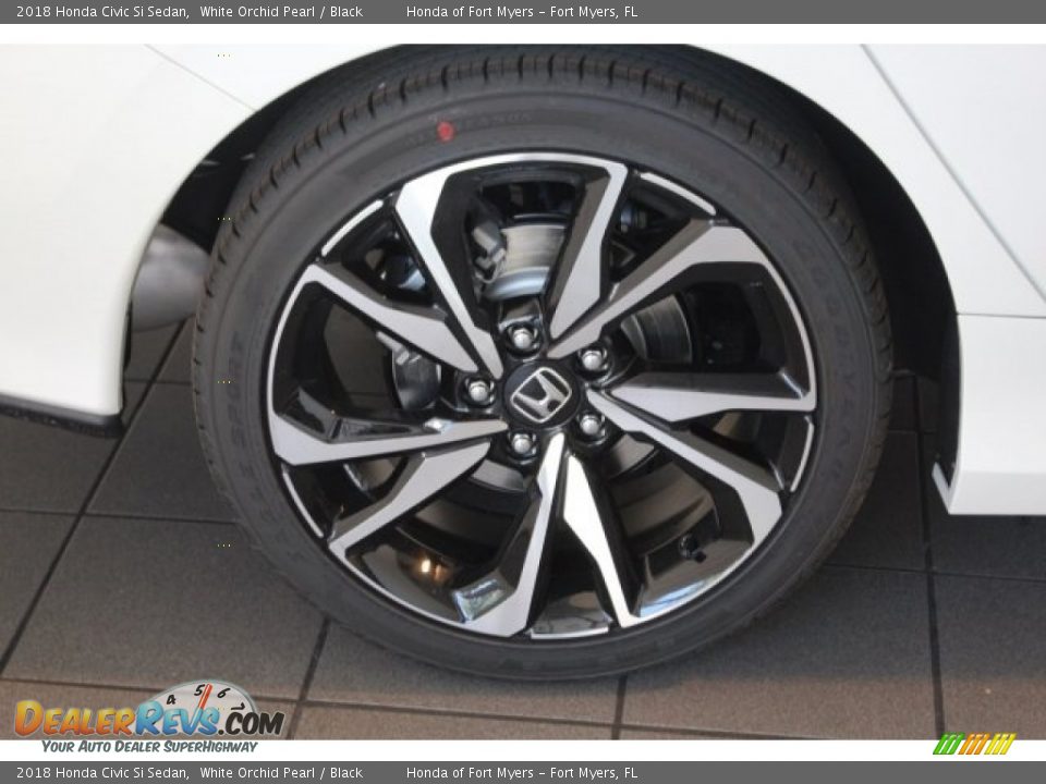 2018 Honda Civic Si Sedan White Orchid Pearl / Black Photo #11